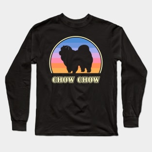 Chow Chow Vintage Sunset Dog Long Sleeve T-Shirt